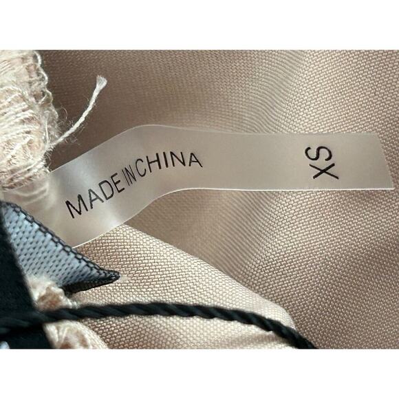 Dolce Cabo Pants Size XS Sand Wide Leg Ruched Knee Drawstring Hem Cuff Utility - Picture 8 of 13